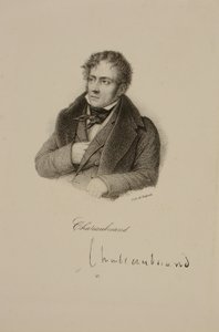 Portret van Francois Rene (1768-1848) Vicomte de Chateaubriand